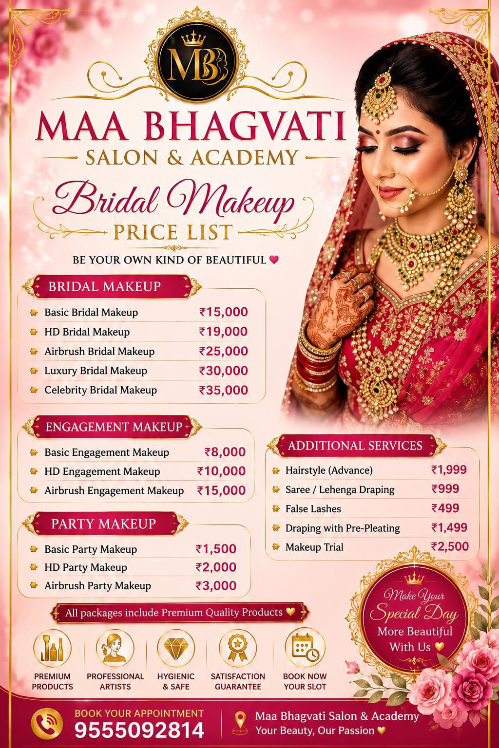 Bridal package special offer